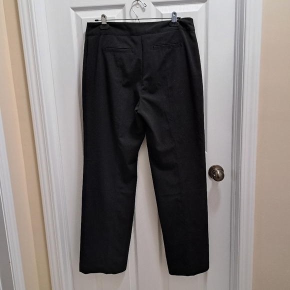 Ellen Tracy Wide Leg Pants Ladies 10 Black Dress Pant Classic Flat Front - Picture 5 of 9